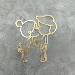 Изображение Боковой мини топпер Влюбленные, 7 см (LOVE-279)